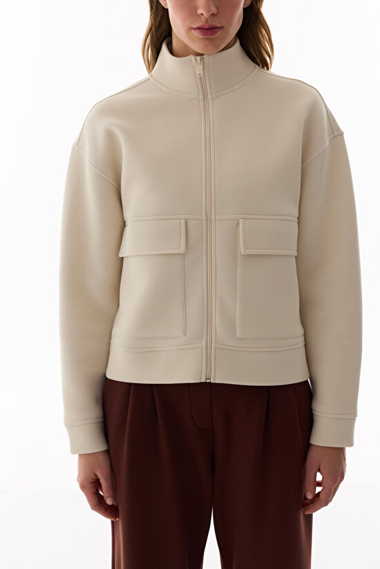 Stone Pocket Detail Scuba Jacket - 7