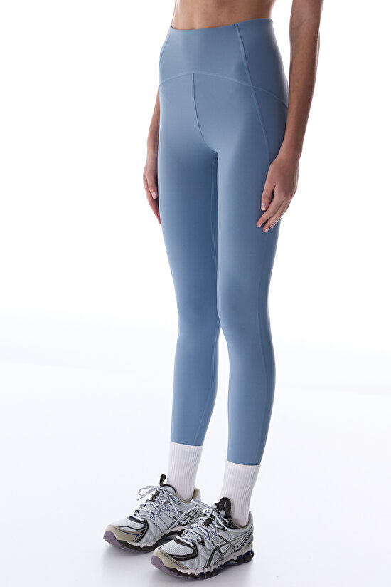 Dark Blue Curvy Waist Leggings