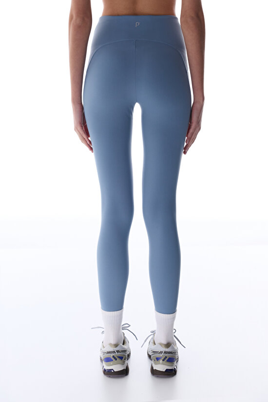 Koyu Mavi Curvy Waist Tayt - 4