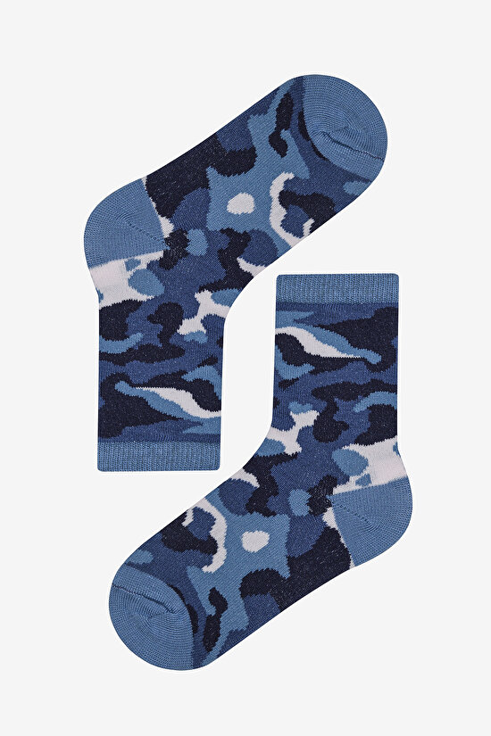 Erkek Çocuk Camouflage 4lü Çok Renkli Soket Çorap Erkek Çocuk Camouflage 4lü Çok Renkli Soket Çorap - 5