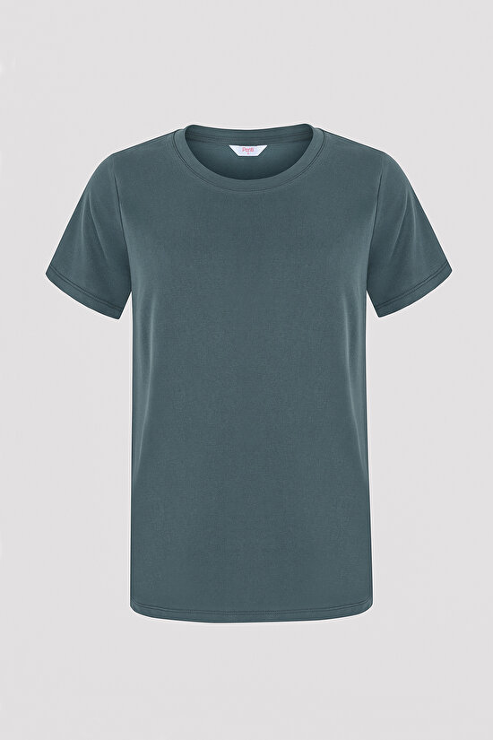 Modal Green T-Shirt - 6