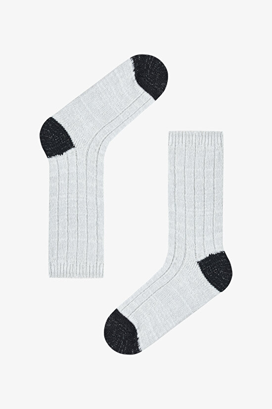 2 Çift Parıltılı Kalın Soket Çorap - 2