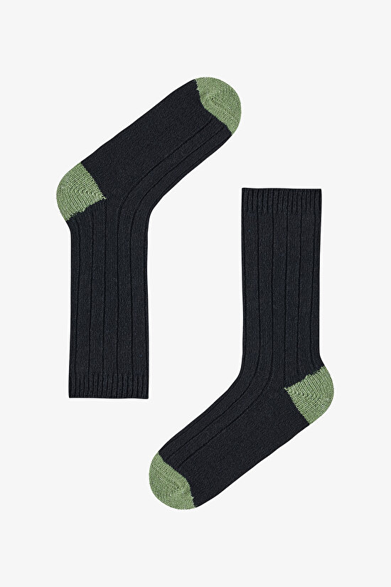 2 Çift Parıltılı Kalın Soket Çorap - 3