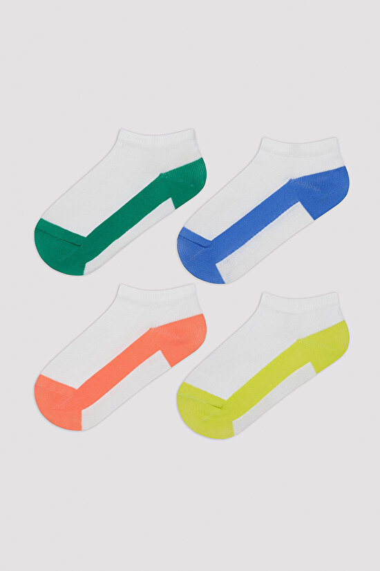Erkek Çocuk Colorful 4lü Patik Çorap - 1