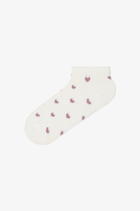 5 Pairs of Cotton Teddy Bear Patterned Liner Socks - 4