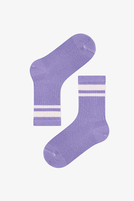 Kız Çocuk Violet Mist 3lü Soket Çorap - 2