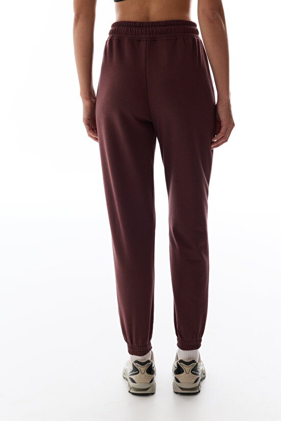 Brown New High Waist Active Sweatpants - 3
