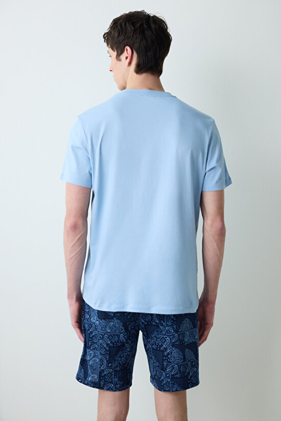 88 Special Çok Renkli Şortlu Pijama Takımı - 5