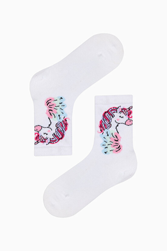 Kız Çocuk Rainbow 4lü Soket Çorap - 5