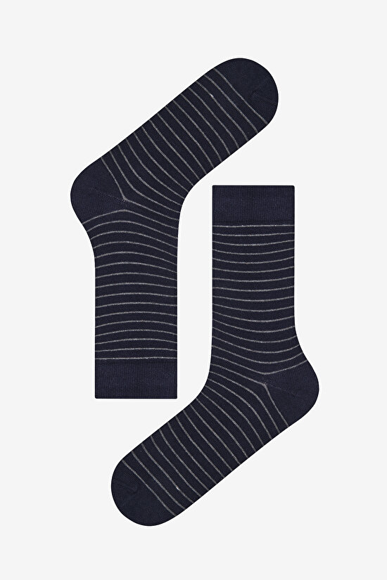 Man Stripe 5in1 Black Socket Socks - 5