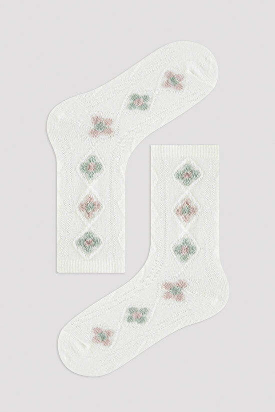 Marshmellow Girls Spring 2in1 Soket Socks - 3