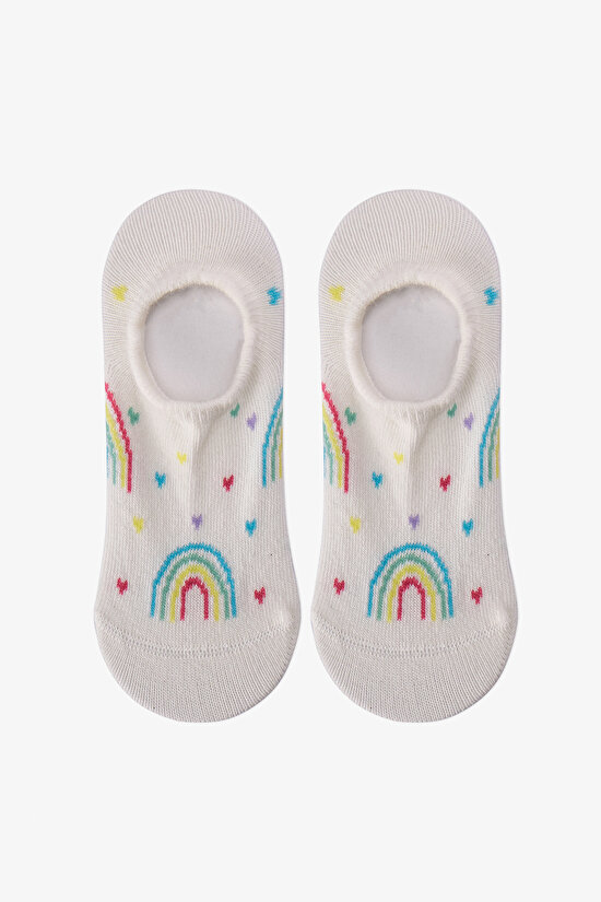 Kız Çocuk Sunny Raınbow 2'li Sneaker Çorabı - 3