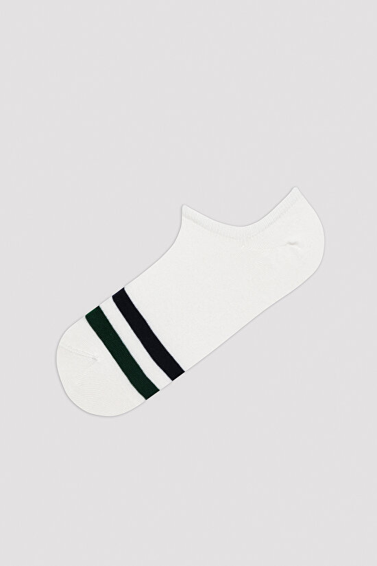 Men Striped 3in1 Sneaker Socks - 4