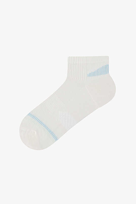 3 Çift Burun Dikişsiz Spor Microfiber Havlu Taban Soket Çorap - 3