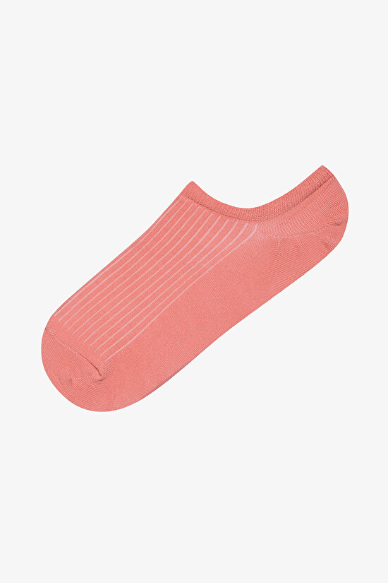 3 Çift Pamuklu Fitilli Burun Dikişsiz Sneaker Çorap - 4