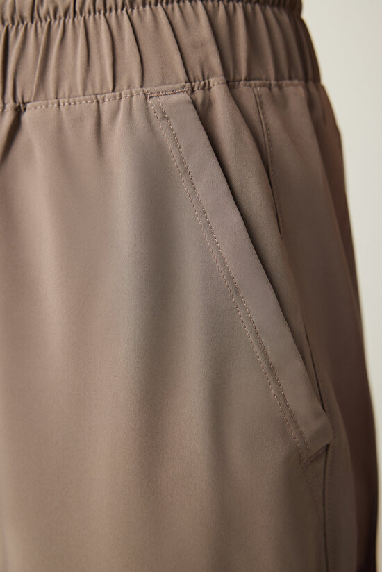 Vizon Yüksek Bel Lastikli Bel Hafif Eşofman Altı - 4