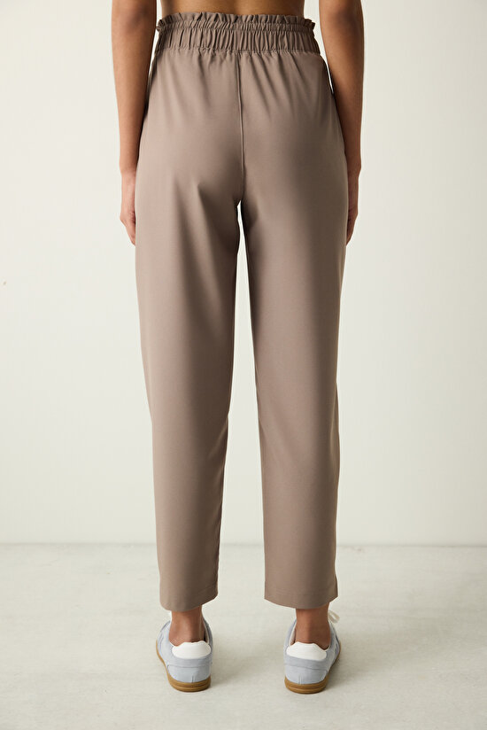 Vizon Yüksek Bel Lastikli Bel Hafif Eşofman Altı - 5