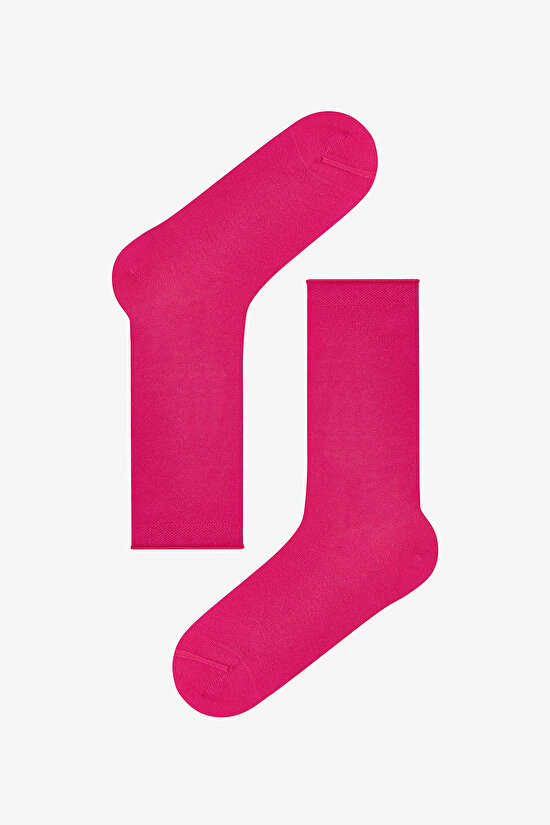 Fuşya High Comfort Soket Çorap - 1