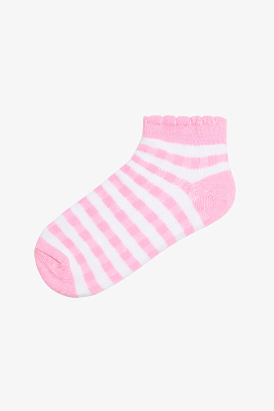 Girls Colorful Lines 4in1 Multi Colour Liner Socks - 5