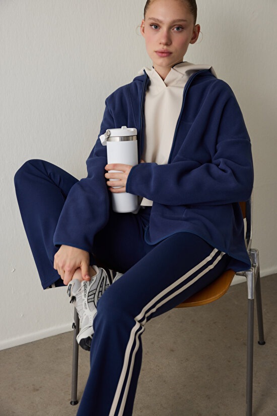 Navy Modal Flare (Spanish Leg) High Waist Pants Navy Modal Flare (Spanish Leg) High Waist Pants - 5