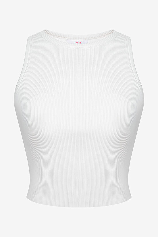 Beyaz CUPsecret Kendinden Pedli Halter Cup Top - 8