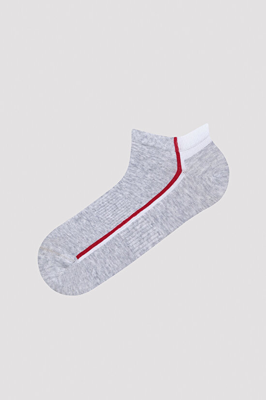 Erkek One Stripe Çok Renkli 3lü Patik Çorap - 3