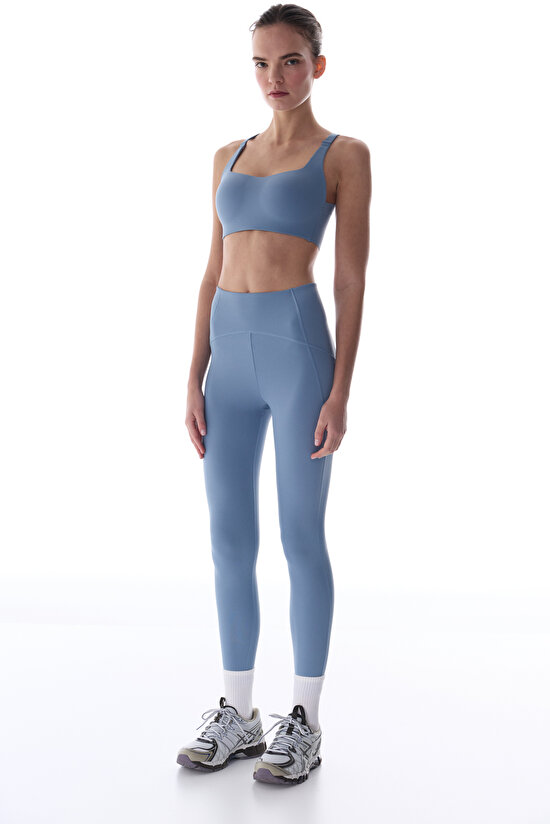 Koyu Mavi Cross Back Spor Sütyeni - 3