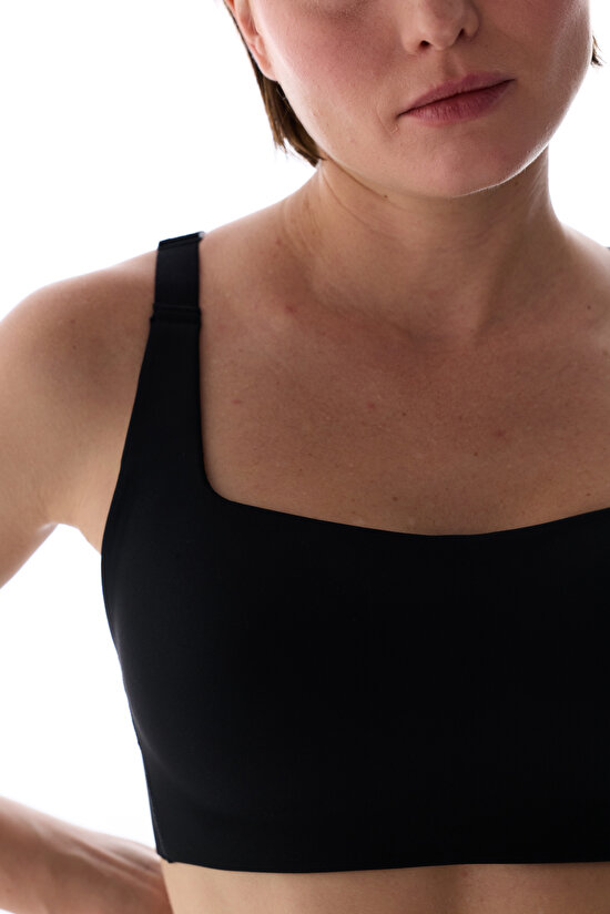 Siyah Cross Back Spor Sütyeni - 4