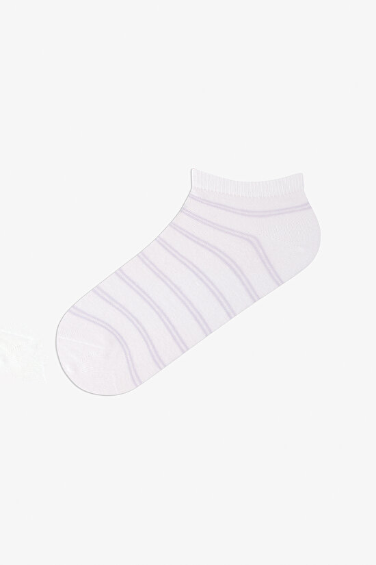 5 Çift Pamuklu Yıldız Desenli Patik Çorap - 2