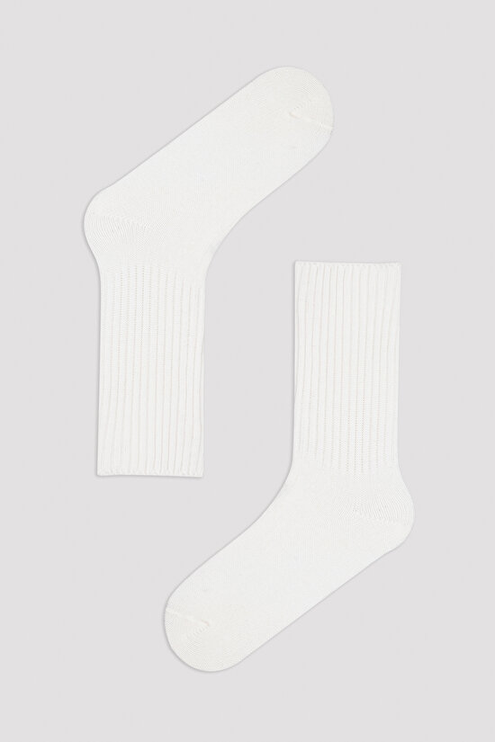 Beyaz Soket Çorap - 1