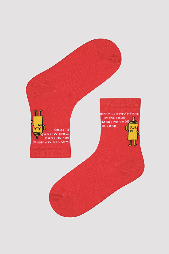 Erkek Çocuk Lets Ketchup 4lü Soket Çorap - 3