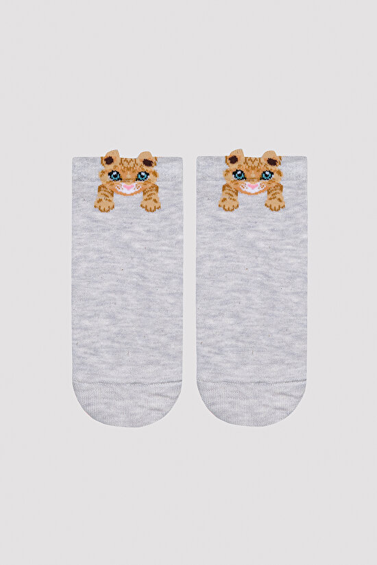 Cat Detail 3in1 Liner Socks - 4