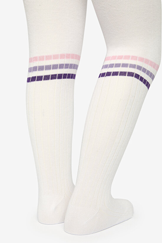 Pretty Tennis Beyaz Külotlu Çorap - 3