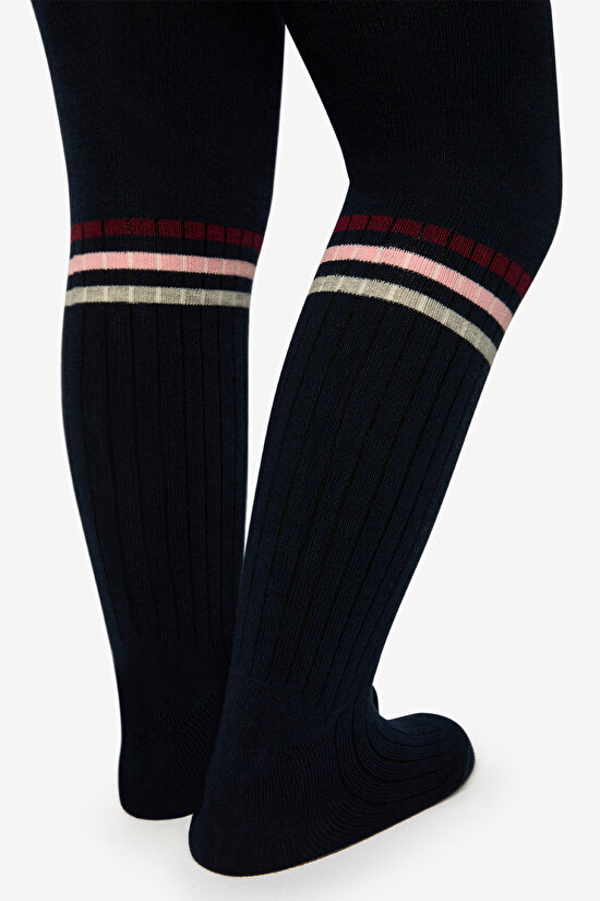 Pretty Tennis Lacivert Külotlu Çorap - 3