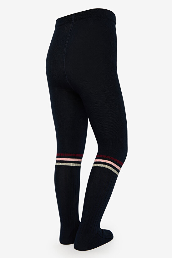 Pretty Tennis Lacivert Külotlu Çorap - 4