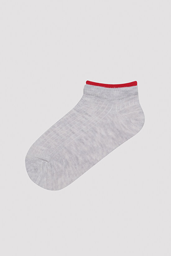 Erkek Çocuk Thin Lines 4lü Çok Renkli Patik Çorap - 5
