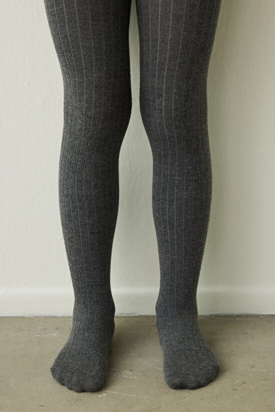 Pretty Rib Bordo  2li Külotlu Çorap - 3