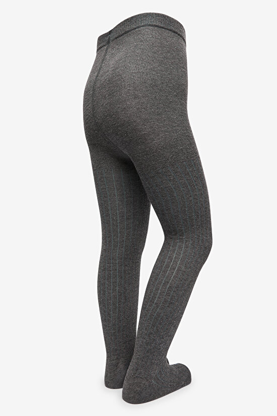 Pretty Rib Bordo  2li Külotlu Çorap - 8