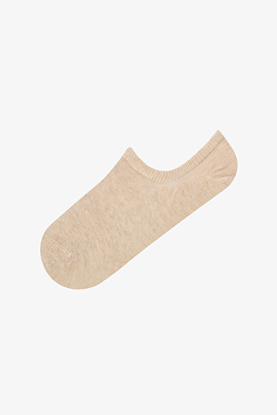 3 Çift Burun Dikişsiz Pamuklu Renkli Leopar Desenli Sneaker Çorap - 4