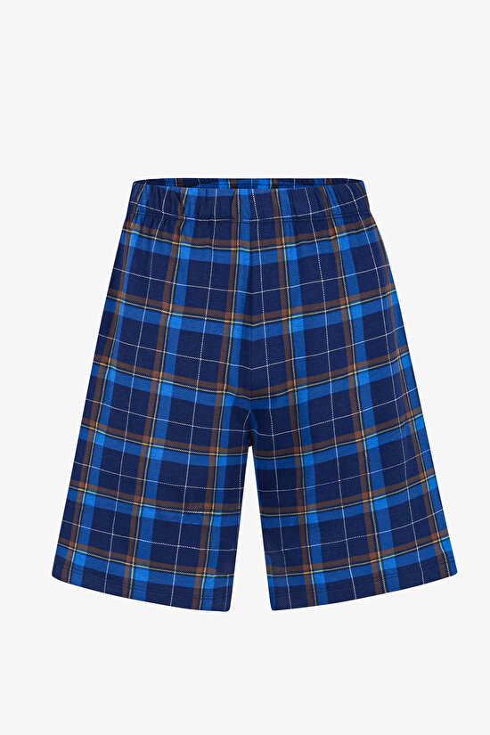 Erkek Renkli Sunset Serve Şortlu Pijama Takımı - 7