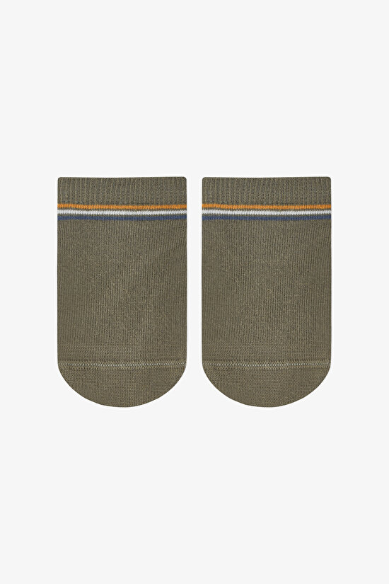 Renkli Erkek Çocuk Fruit Dino 4 'lü Patik Çorap - 5