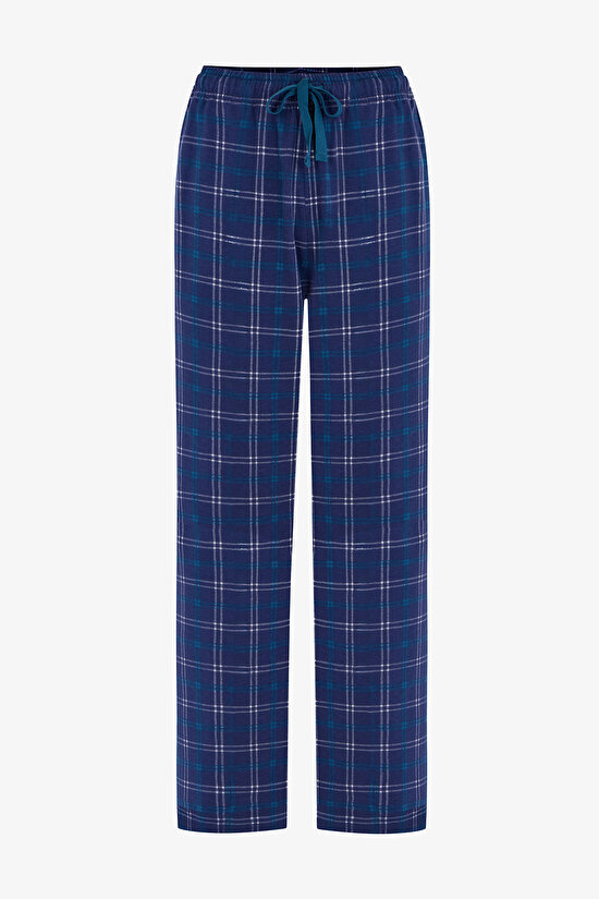 Erkek Winter Board Geometrik Desenli Pantolon Uzun Kollu Pijama Takımı - 3