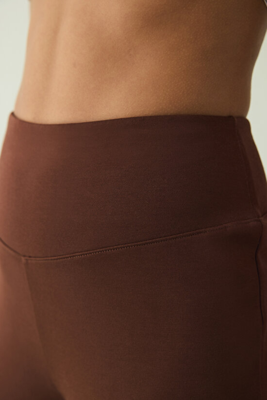 Cappuccino Easy High Waist Slim Fit Bell Bottom Trousers Cappuccino Easy High Waist Slim Fit Bell Bottom Trousers - 4
