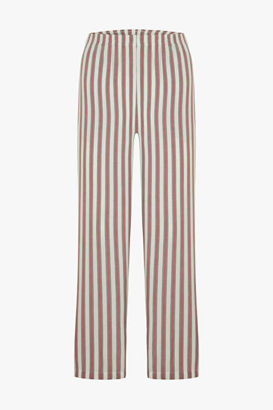 Colorful Striped Man Couple Combination Shirt Pajama Set - 3