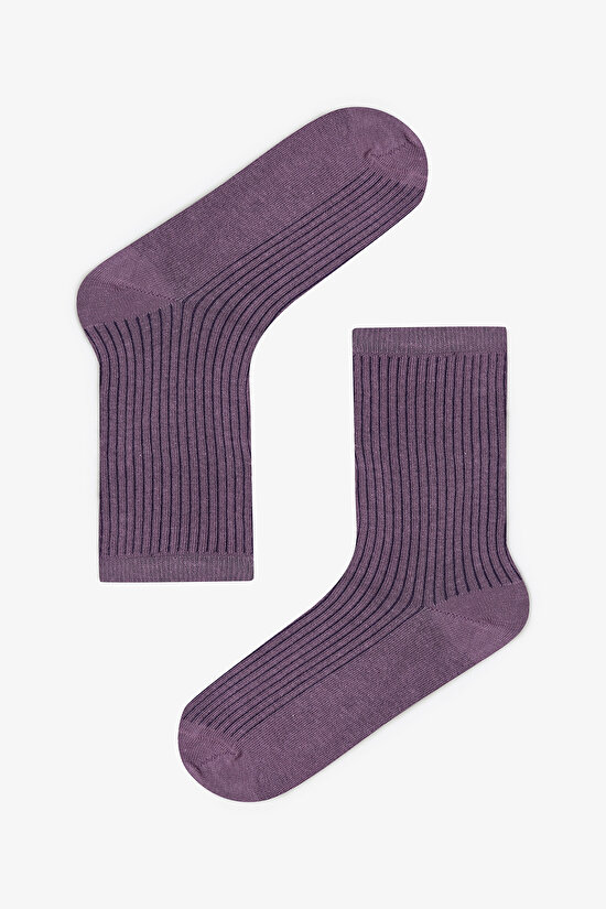 5 Pairs of Cotton Striped Socket Socks - 4