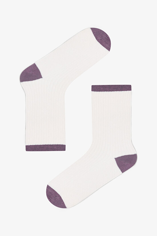 5 Pairs of Cotton Striped Socket Socks - 6