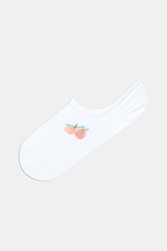Peach 3in1 Sneaker Socks - 2