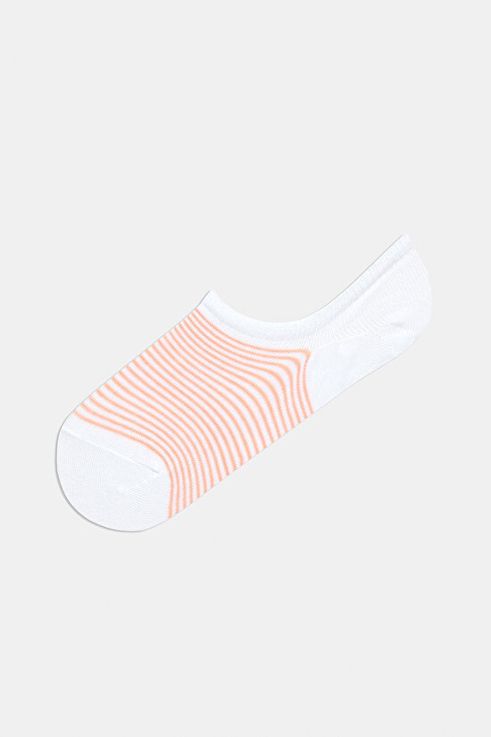 Peach 3in1 Sneaker Socks - 3