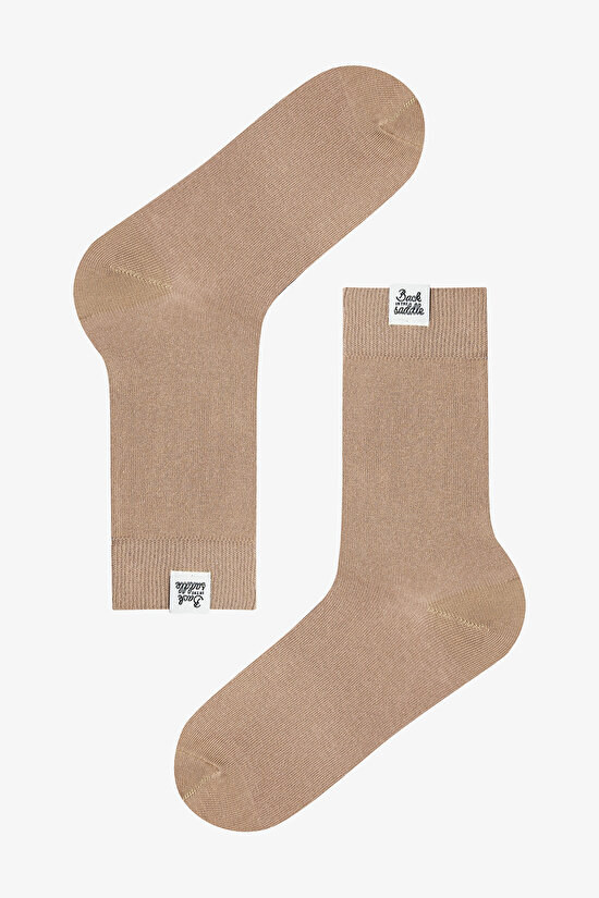 Açık Kahverengi Erkek Pamuklu 2'li Soket Çorap - 3