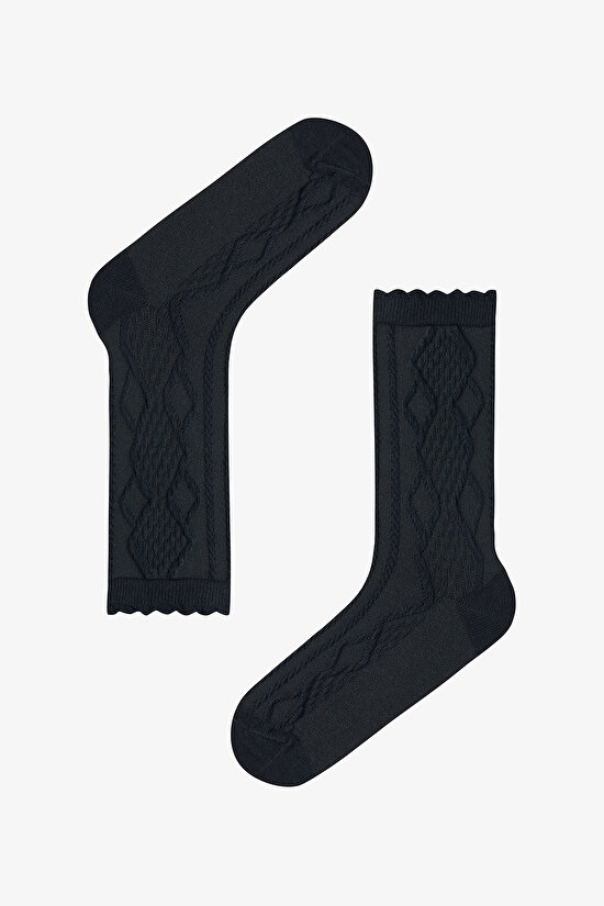 Knit Jacquard 5in1 Socket Socks - 2